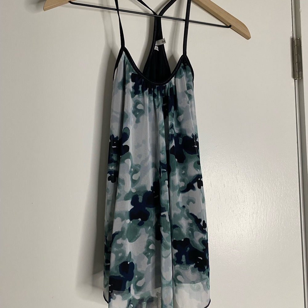 Studio Y Elegant Black Strappy Shirt